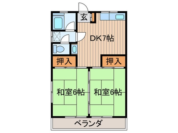 比留間マンションの物件間取画像